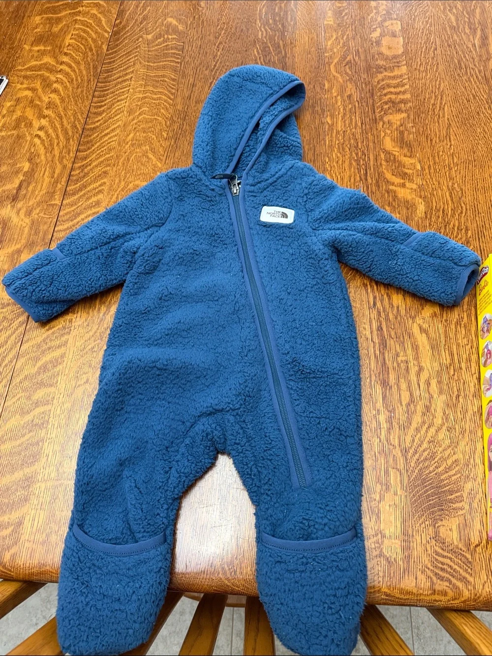 The North Face Toddler Sherpa Hooded One-Piece - Deep Blue
